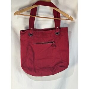 2010 Aeropostale Red Tote Women's Bag Red Casual, Zipper Pocket, Storage